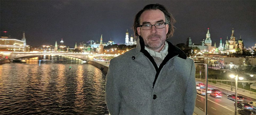 Western professor travels to Russia to talk art forgery, graduate studies