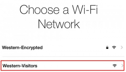 Western-Visitors WiFi selected