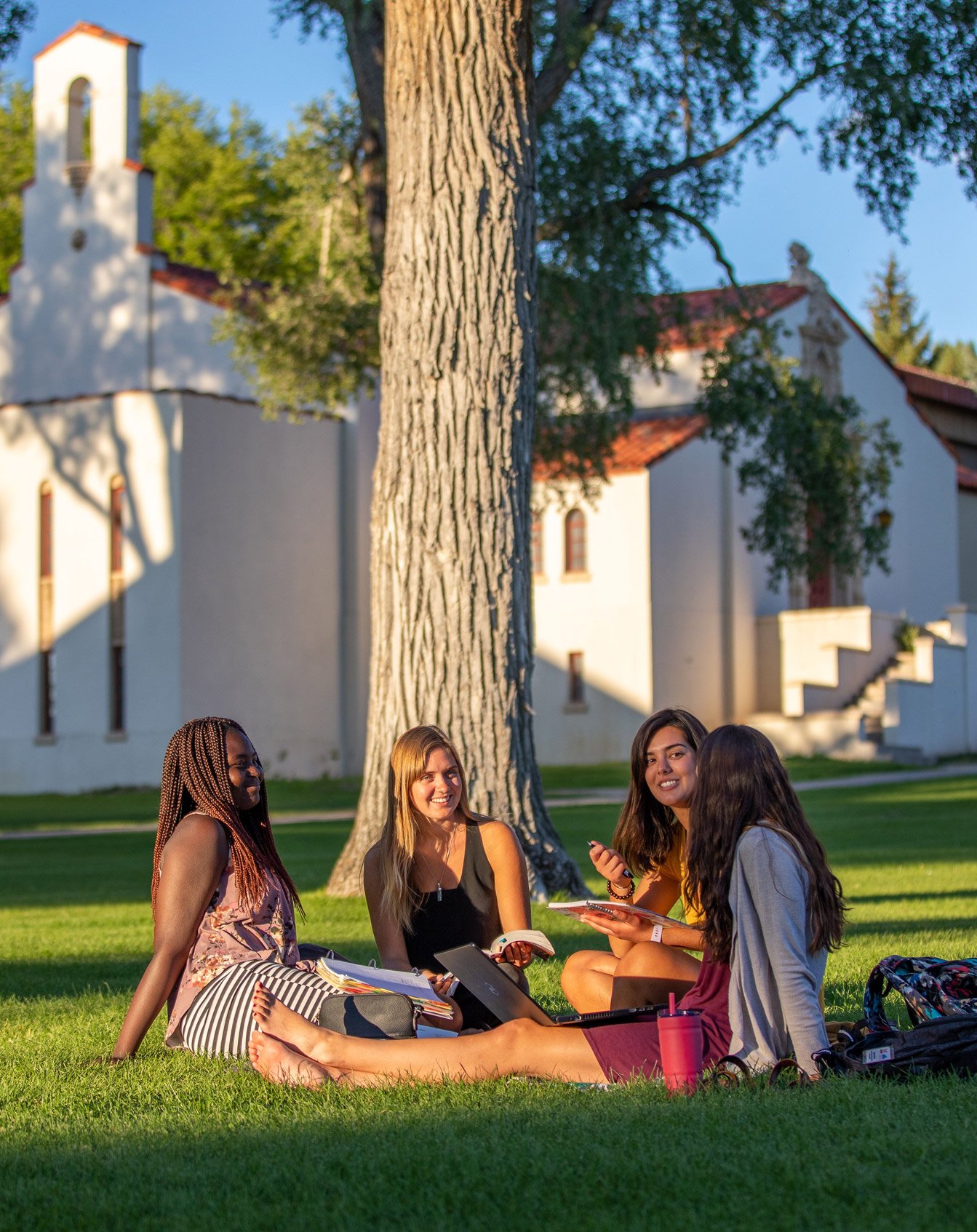 western students on campus