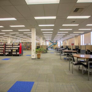 Leslie J. Savage Library first floor interior