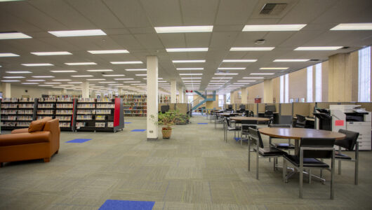 Leslie J. Savage Library first floor interior