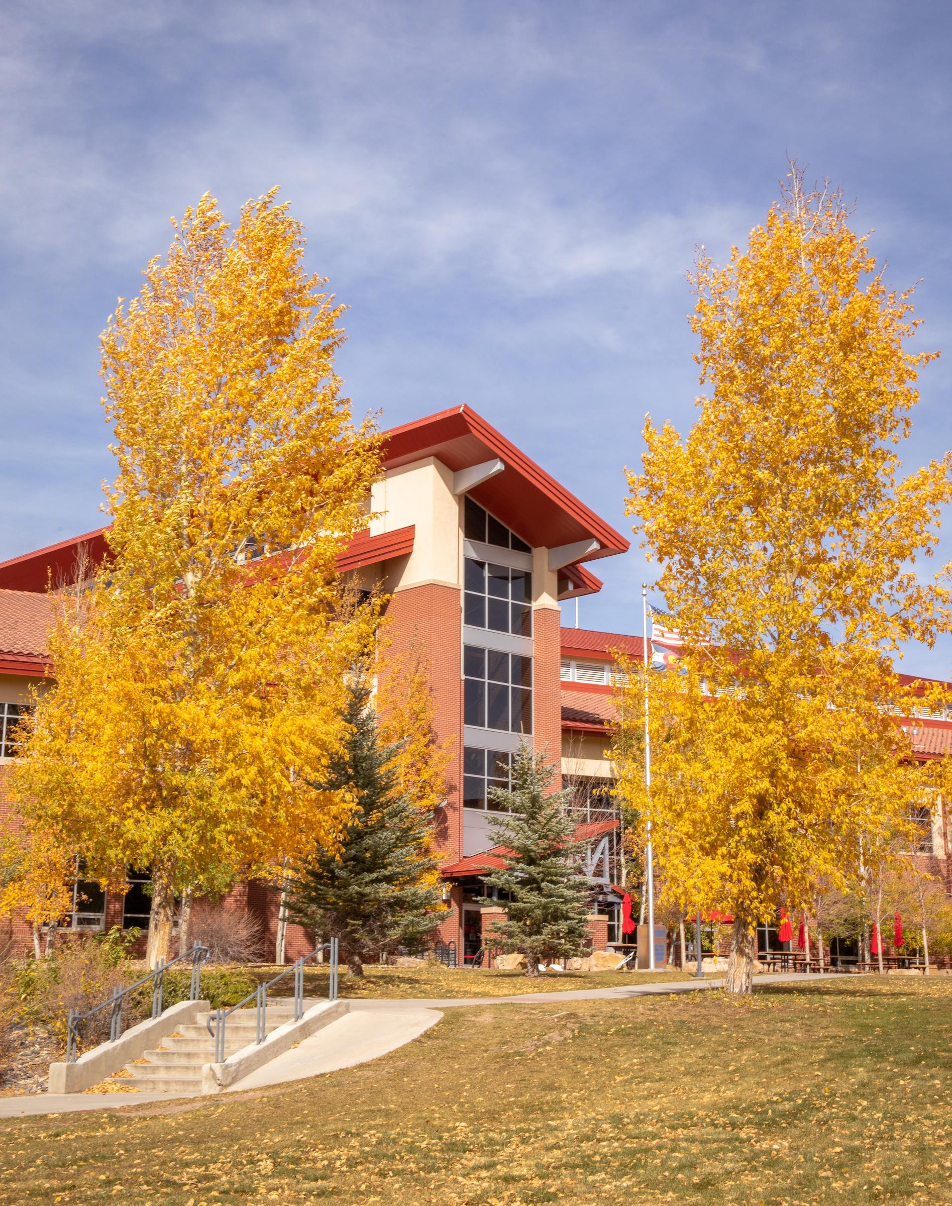 Western's University Center on a fall day