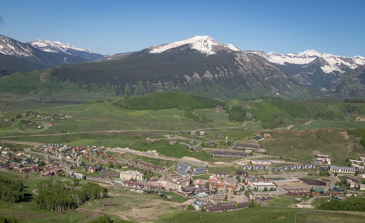 best things to do in western colorado: Gunnison aerial view