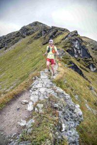 Jack Breezely running on ridge