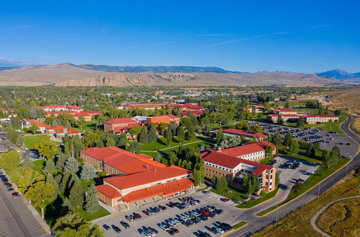 Aerial shot of the Western Colorado University campus