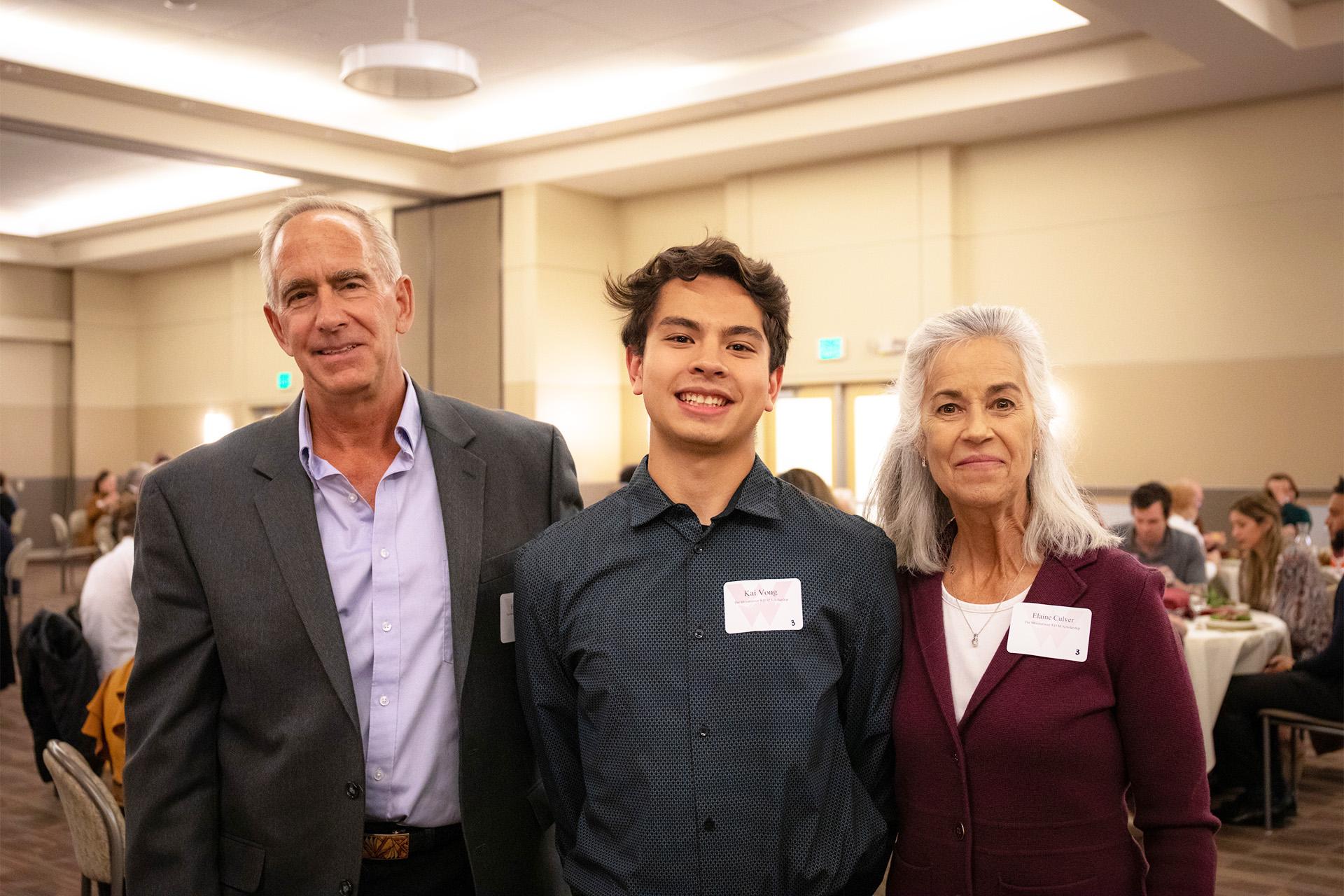 scholarships recipient with donors