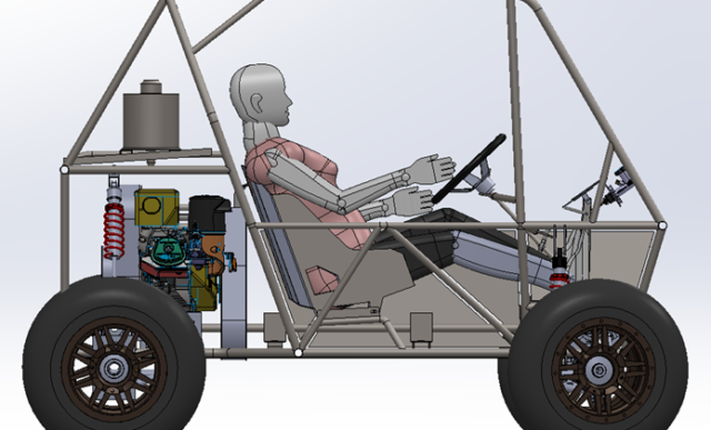Rendering of BAJA vehicle.