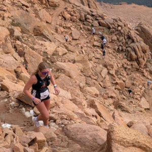 Western Trail Runner ascends Pike's Peak.