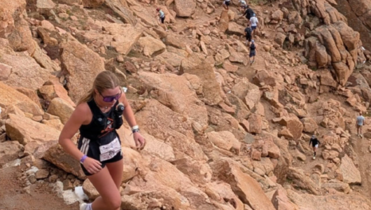 Western Trail Runner ascends Pike's Peak.