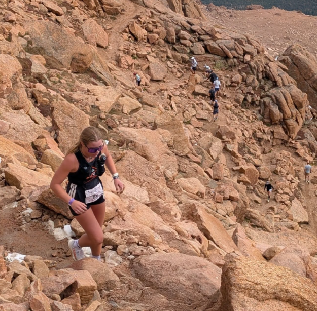 Western Trail Runner ascends Pike's Peak.