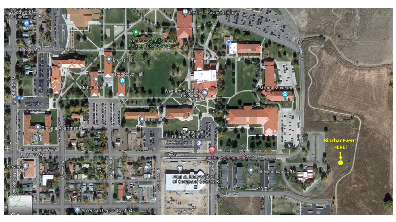 Biochar Event Location Map