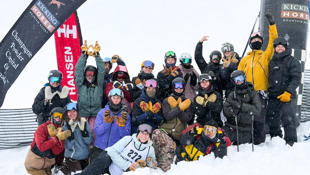 The Mountain Sports team poses with their trophies.