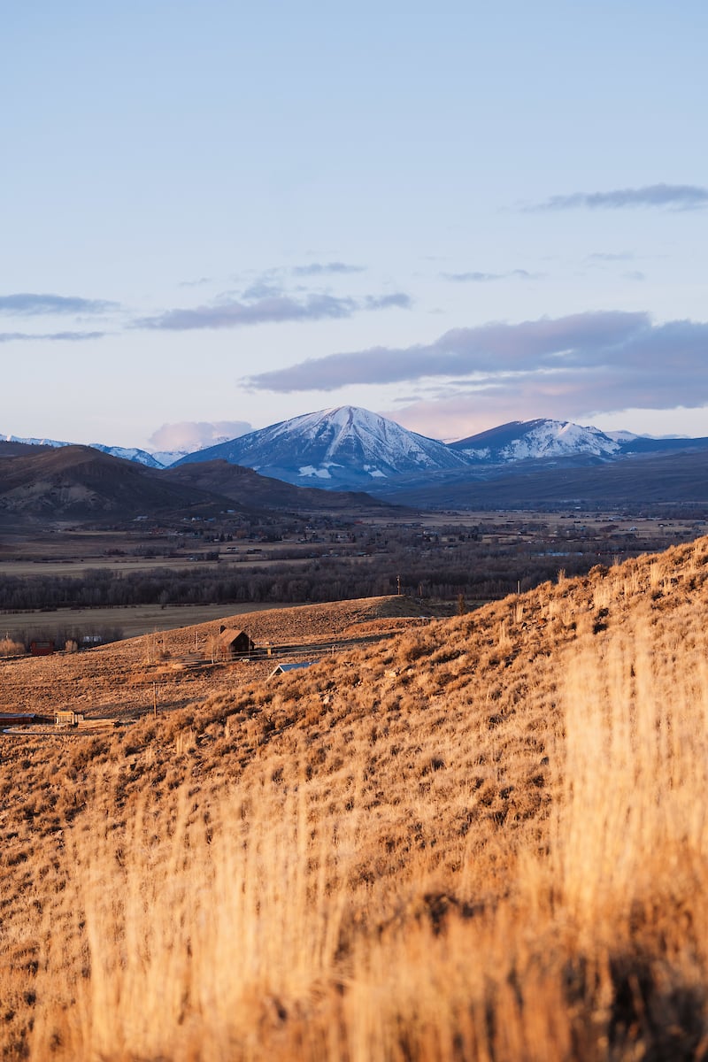 Mountain views from the Signal Peak trails at sunset