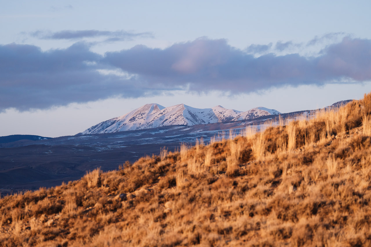 Mountain views from the Signal Peak trails at sunset