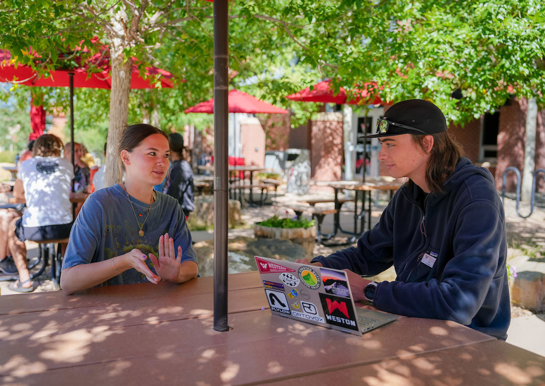 An EPIC Mentor gives her advice to his student