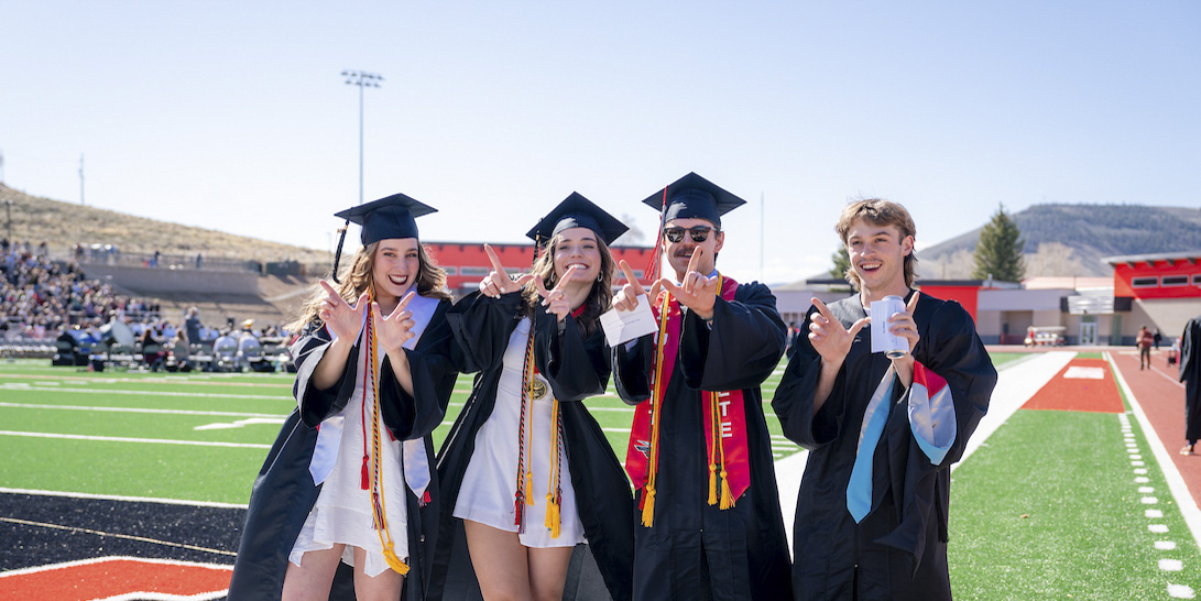 Graduates give the