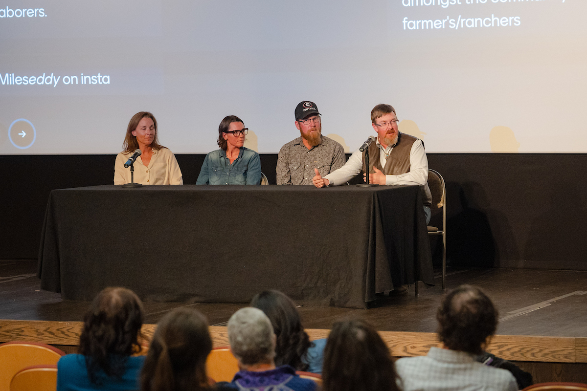 Headwaters panel talks on issues related to the agriculture scene in Gunnison Colorado and the importance of Central state farmers