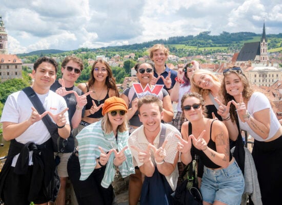 Photo of class trip to Europe from Geiman Fellows