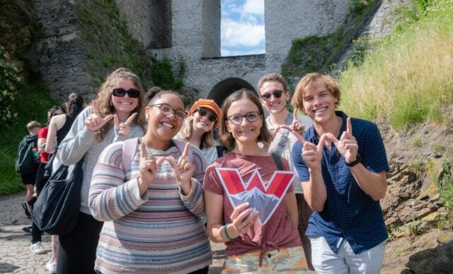 Photo of class trip to Europe from Geiman Fellows