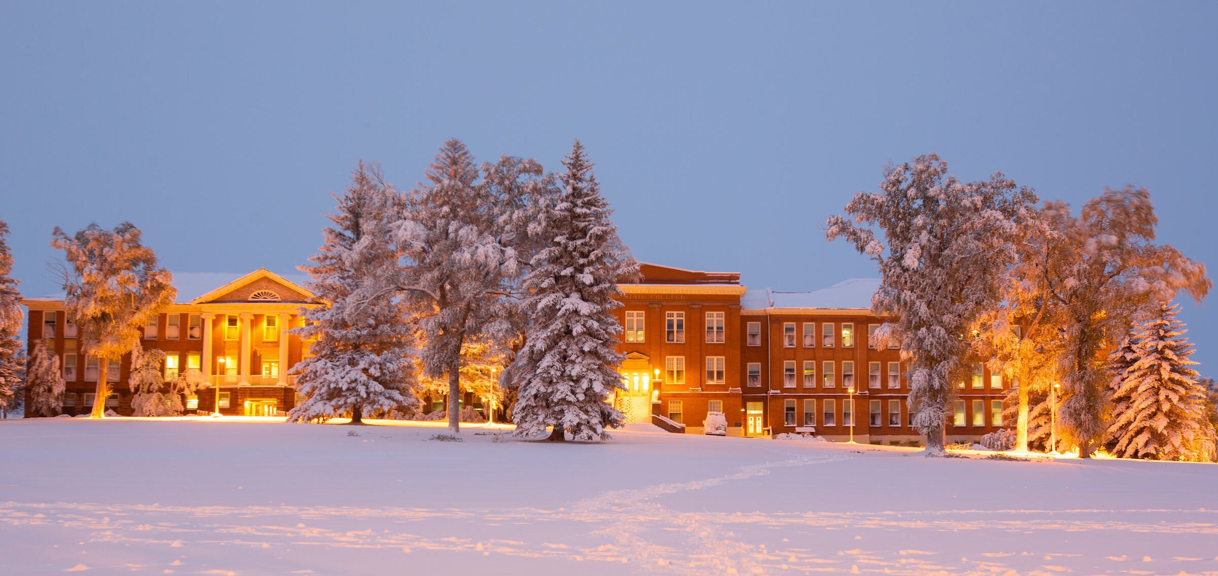 A cold september night out on taylor lawn.