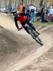 Female Western Mountain Biker Competes at Mountain Bike Nationals