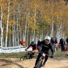 Male Western Mountain Biker Competes at Mountain Bike Nationals