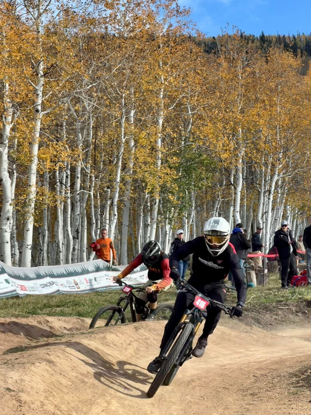 Male Western Mountain Biker Competes at Mountain Bike Nationals
