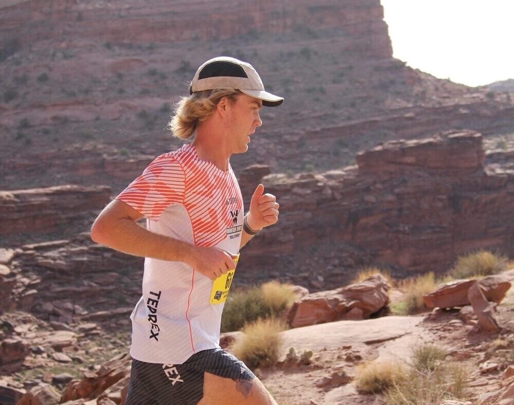 Mountain Sports Athlete Running in Moab