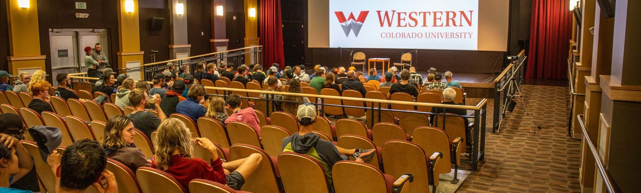 The interior of the Mountaineer Cinema.