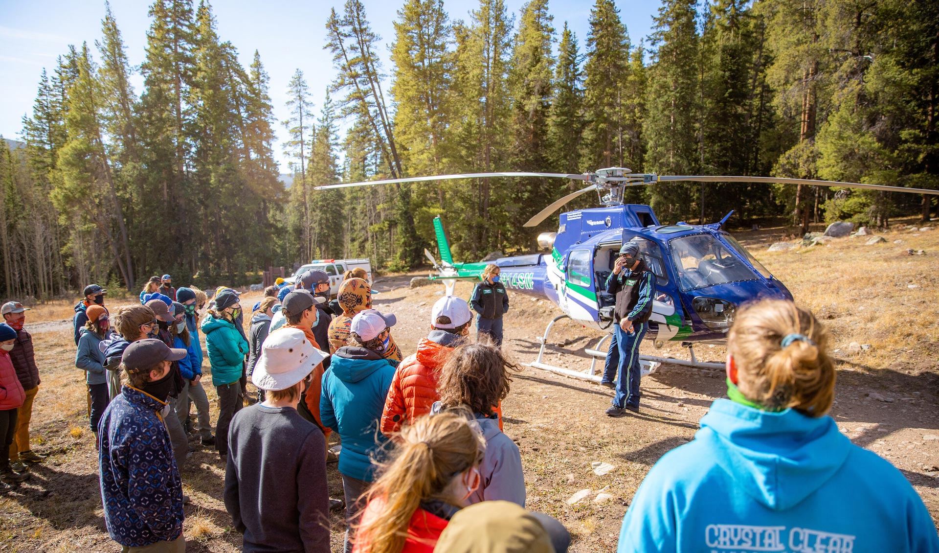 Western Mountain Rescue Team receives a training course on helicopter rescue safety and procedures with members of Air Methods and CareFlight of the Rockies. The training took place at Gold Creek Campground in the Gunnison National Forest on October 18, 2020.