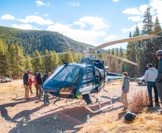 Western Mountain Rescue Team receives a training course on helicopter rescue safety and procedures with members of Air Methods and CareFlight of the Rockies. The training took place at Gold Creek Campground in the Gunnison National Forest on October 18, 2020.