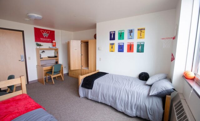 A photo of the showroom in Colorado Hall.