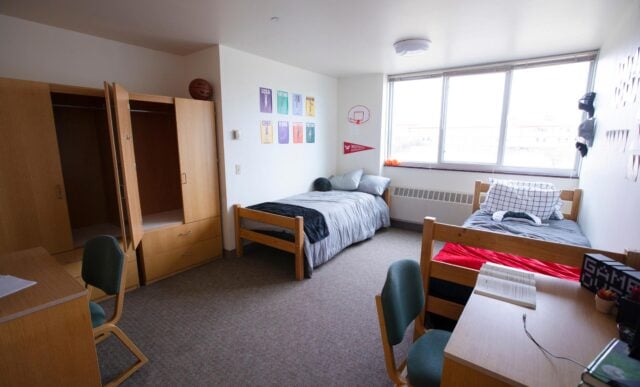 A photo of the showroom in Colorado Hall.