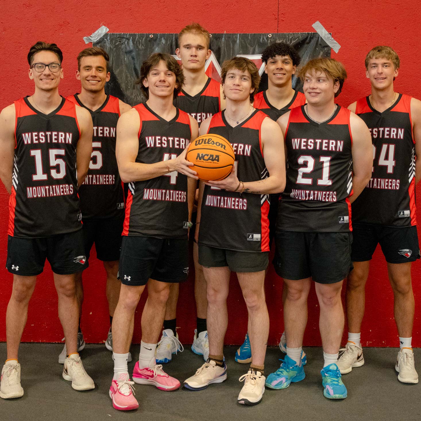The men's club sports basketball team.