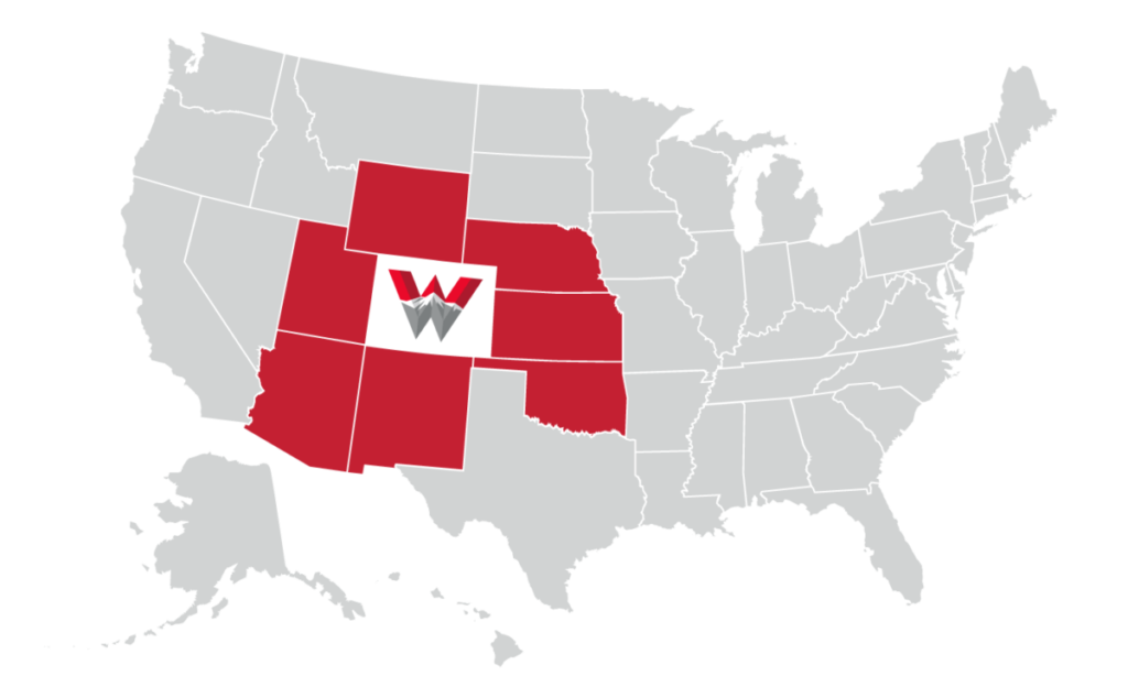 A map of the United States highlights the states eligible for the Neighboring States program. 