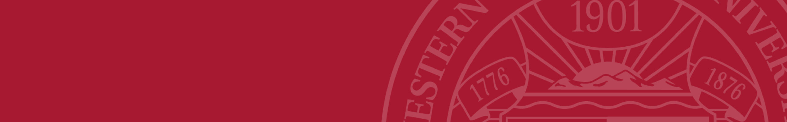 Red background with Western seal