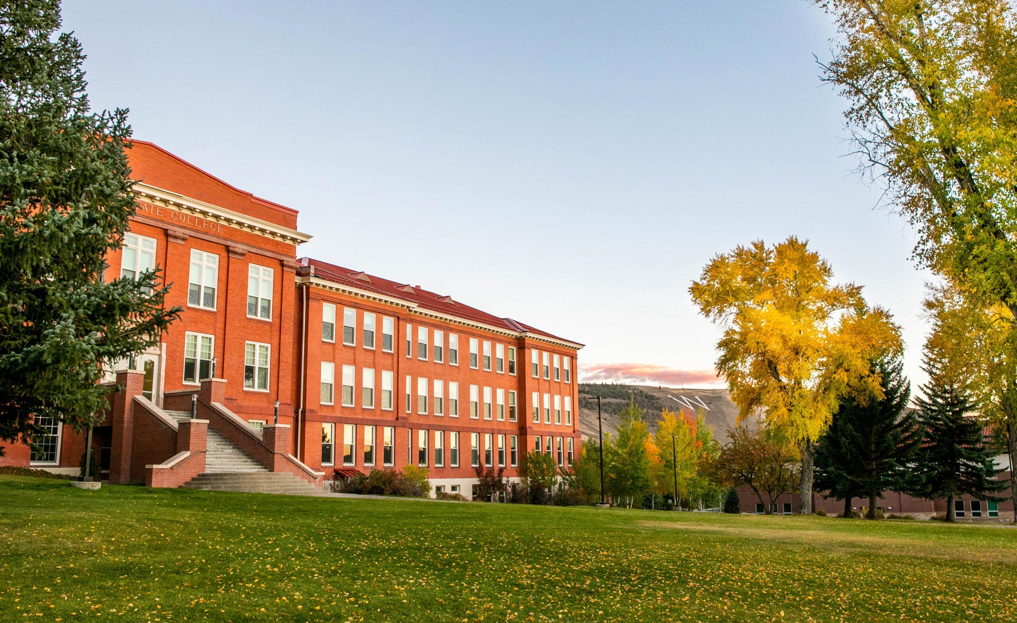 Shot of Western Colorado University and the 