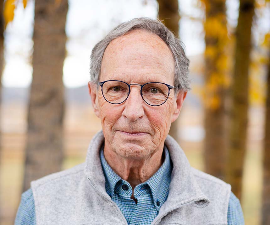 Bill Paddock looks at the camera.