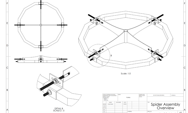 A blueprint of the spider telescope.