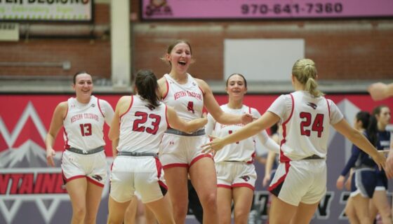 Team breakdown on senior night.