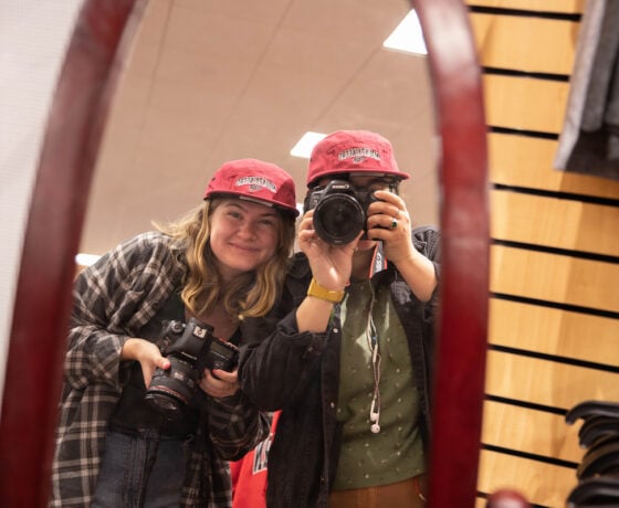 Marketing Communciations Interns buy Mountaineers Hats from University Bookstore.