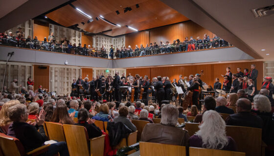 A full house at the Holiday Gala in Kincaid Concert Hall