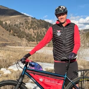 Dr. Gary Van Guilder with his bike.