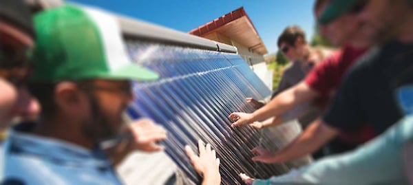 PV solar panel research at the Coldharbour Institute.